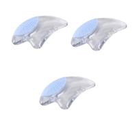 FRCOLOR 3 raschietti per il viso, colore blu, contenitore per salviette per neonati, piastra trasparente per terapia, piastra per raschiare, rotella per raschiare, massaggiatore, compresse