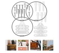 FRCOLOR 3 Set Cinghie di Sicurezza Regolabili per Mobili Anti-ribaltamento Ancoraggi Mobili per Protezione da Scivolamento e Caduta Durante Terremoti e Uso Quotidiano