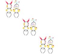 FRCOLOR 3 Set Di Decorazioni Pasquali Fascia Per Stile Animale Cartone Animato Adorabile Accessorio Per Per Festa 6 Pezzi * 3
