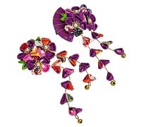 FRCOLOR 3 Set Di Eleganti Fermagli Per Giapponesi Con Fiori Per Donne Per Celebrazioni E Styling Quotidiano 2 Pezzi * 3