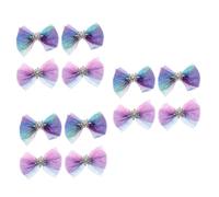 FRCOLOR 3 Set Di Eleganti Fermagli Per Natalizi Con Fiocco E Fiocco Di Neve Per Ragazze Elegante 4 Pezzi*3