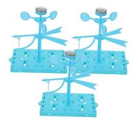 FRCOLOR 3 Set Di Strumenti Per L'Educazione Fisica Kit Scientifico Per Il Vento Strumenti Resistenti Alle Intemperie Banderuola Segnavento Indicatore Del Vento Fai Da Te Kit Per