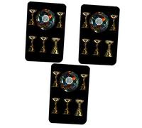 FRCOLOR 3 Set espositore per nail art pratica seduta supporti per la formazione di nail art porta punta per porta nail art fai da te base per manicure pratica rack manicure Acrilico