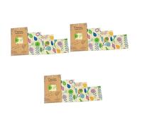 FRCOLOR 3 Set Fazzoletti Cera Api Riutilizzabili Conservazione Design Per Cucina 3 Pezzi*3