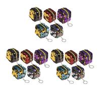 FRCOLOR 3 Set Mini Portamonete Cubo Cubi Chiave Sacchetto Di Sacchetti Bag Gabs Portafogli Portafoglio Di Paillettes Borsa Per Cosmetici Custodia Stoffa Colorful 5 Pezzi*3