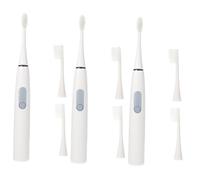 FRCOLOR 3 Set Spazzolino Elettrico Spazzolini Da Denti Strumento Per La Pulizia Dei Denti Spazzolino Da Denti Per Adulti Spazzolino Da Denti Elettrico Potente Pp Viaggiare Pulito Attrezzo
