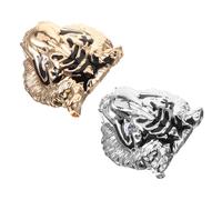 FRCOLOR 3 Set Spilla Testa Di Tigre Spilla A Forma Di Tigre Progetto Spilla Tigre Spillo Spilla Da Testa Accessorio Bavero Pin Di Tigre Accessorio Per Spilla Spilla Lega 2 Pezzi * 3