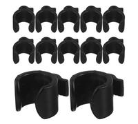 FRCOLOR 30 Pezzi Accessori per apparecchiature di trasmissione in diretta clip di plastica clip del cavo per la gestione dei cavi morsetto per filo per cavo fermacavo Black