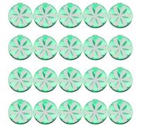FRCOLOR 30 Pezzi Paralume Mini a Forma di Caramella Verde per Lampadine LED | Plastica Riutilizzabile, Montaggio Semplice, per Eventi e Natale, Uso Interno ed Esterno, Adatto a Molte Lampadine