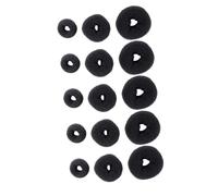 FRCOLOR 30 Pz asciugacapelli macchina del pane pane creatore di ciambelle porta sandwich maker sandwichera hair creatore di chignon per Modellatore per chignon nylon Black