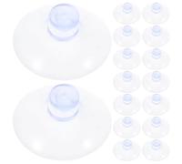FRCOLOR 300 Pezzi Ventose in Plastica Trasparente a Forma di Fungo 25mm | Design Sobrio e Finitura Trasparente, Stabile e Attrezzi, per Organizzare Ambienti Domestici