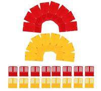 FRCOLOR 32 Pezzi Recinzione in Miniatura per Modellismo, Paesaggi e Strade | Design Realistico, Plastico Leggero e Regolabile, Facile da Installare, per Aree Verdi, Villaggi e Micro Scenari