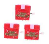 FRCOLOR 3pcs Natale Wind-up Creativo Clockwork Playthings Compact Desktop Decor Safe Smooth Surface Party Favor Stocking Fillers per Adulti