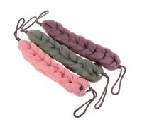 FRCOLOR 3pezzi Asciugamano in Luffa Esfoliante Per Doccia Scrubber Per Corpo Bagno Panno Scrub Per Corpo Luffa Intrecciata Per Schiena Spugna Per Doccia Bagno Elasticizzata Per Schiena