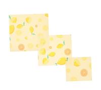 FRCOLOR 3pezzi Cera d Api Biodegradabili e Riutilizzabili Per Alimenti Panno Cerato Sostenibile in Biologico Alternativa Naturale Pellicole