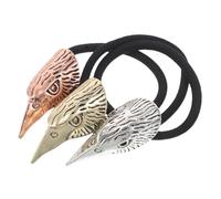 FRCOLOR 3pezzi Elastici Per Di Teschio Con Testa Di Corvo Elastico Per Di Cavallo in Stile Punk Vichingo Per Feste Costumi e Quotidiano