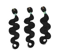 FRCOLOR 3pezzi Extension Hair Sintetico Body Wave Riutilizzabile Facile Acconciare e Volume Maggiore