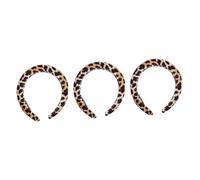 FRCOLOR 3pezzi Fascia Larga Leopardata Per Donne e Ragazze Accessorio Elegante Per Adatta Tutti Tipi Di Acconciature Perfetta Per Eventi e Quotidianità Confortevole e Alla Moda
