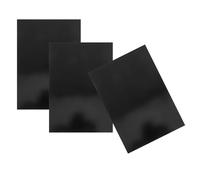 FRCOLOR 3pezzi Laminati Alluminio Nero Anodizzato Resistente Abrasione e Piastra per Incisione e Cartelli Segnaletici Fogli Multifunzionali per Artigianato e Ufficio