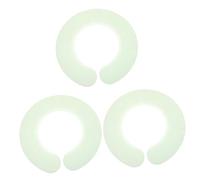 FRCOLOR 3pezzi Mantellina Silicone Per Parrucchieri Collo Protettivo Per Taglio e Dei e Facile Da Usare Per Saloni e Uso Domestico