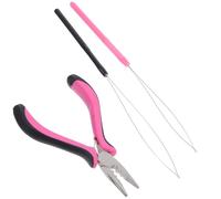 FRCOLOR 3pezzi Pinze per Extension per Capelli con Perline Strumento per Rimozione e Applicazione Pinze per Micro e Anelli Facile da Usare e Trasportare