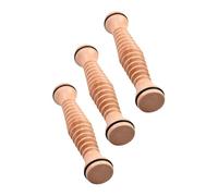 FRCOLOR 3pezzi Rullo Massaggiante per Piedi in Legno Pratico per Uso Domestico per Rilassare i Meridiani e Favorire la Circolazione