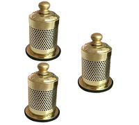FRCOLOR 3pezzi Scatola Di Moxibustione Portatile Rame Bruciatore Per Cone Di Moxa Design Leggero e Facile Da Trasportare Per Uso Domestico e Viaggi Promuove La Circolazione Interna e