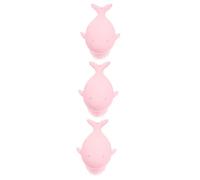 FRCOLOR 3pezzi Spazzola Per Bagno Silicone Per Ragazza Strumento Massaggio e Della Setole Morbide Per e Durante Bagno Colore Rosa