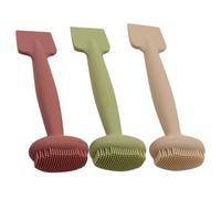 FRCOLOR 3pezzi Spazzola Per in Silicone Scrubper Per Viso Applicatore Per Maschera Di Fango Per Pulizia e Applicazione Uniforme