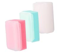 FRCOLOR 3pezzi Spazzola Per Shampoo in Spugna Scrub Per Bagno Massaggiatore Per Capelluto Dei Ragazza Setole Comode Materiale Resistente Pratico e Delicato