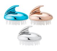 FRCOLOR 3pezzi Spazzola Silicone Per Massaggio Del Capelluto Esfoliante Per e Della Per Uso Domestico e Viaggi