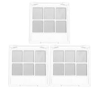 FRCOLOR 3sets Cialda per Ombretto Vuota con Design Trasparente Organizer per Vassoio per Ombretti con Scomparti Porta-pennelli per Trucco Portatile Supporto per Combinazioni di Colori Fai
