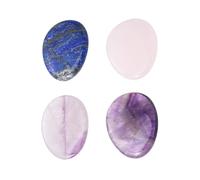 FRCOLOR 4 amplificatori di profumo per bucato, palma caduto, pollice, tasca per pollice, meditazione, cristalli curativi, quarzo rosa