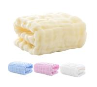 FRCOLOR 4 Asciugamani per Multi Morbidi e Assorbenti come Asciugamani per Bagnetto e Bavaglini Lavabili e Riutilizzabili Colori Rosa Blu Giallo