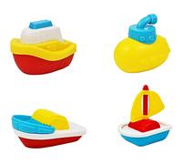FRCOLOR 4 Giocattoli da Bagno per Colorate per Bagnetto Stimola Creatività e Sicuri e Resistenti per Ragazzi e Ragazze