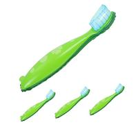 FRCOLOR 4 Kit Palloncini Forma Spazzolino da Denti Decorazione Verde Educazione alla Salute e Divertimento Accessori per Feste Decorazioni e Colorate
