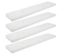 FRCOLOR 4 Pezzi Contenitore di Ghiaccio per Accumulo Energetico in Plastica Bianco per Refrigerazione Industriale e Logistica a Catena del Freddo Funzione di Mantenimento Basse Temperature