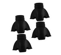 FRCOLOR 4 Pezzi Copri Piedi Triangolari Antiscivolo Per Stampelle in Gomma Resistenti Con Punta Interna in Metallo Per Escursioni e Uso Quotidiano Esterno