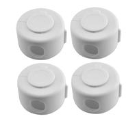 FRCOLOR 4 pezzi Copri Pomelli Porta Sicurezza Protezione Antinfortunistica per Maniglie Sferiche Compatibile Maggior Parte delle Porte di Casa