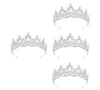 FRCOLOR 4 Pezzi Copricapo Da Sposa Copricapo Per La Sposa Corone Per Feste Per Bouquet Prom Tiara Principessa Sposa Decorazione Donne Regina Matrimonio Spose Principessa