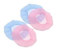 FRCOLOR 4 Pezzi Cuffia per Chioma Ricci da Notte in Cotone Poliestere, Rete Traspirante e Riutilizzabile, Protezione Delicata Contro L'effetto Crespo Mattutino per Donne e Uomini
