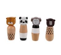 FRCOLOR 4 Pezzi Giocattoli Montessori per Animali da Impilare e Viti Puzzle Educativo Sensoriale per Motricità Fine Blocchi da Costruzione Sicuri