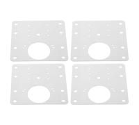 FRCOLOR 4 pezzi Kit Piastrine Riparazione Cerniera in Acciaio Inox per Porte Armadio Cucina e Mobili Resistenti e Versatili per Fissaggio Rapido e Duraturo