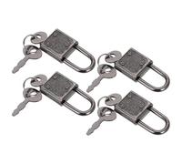 FRCOLOR 4 Pezzi Mini Lucchetti in Metallo con Chiave Lucchetto Vintage per Design Sicuro per Giochi Tema Pirati per Scatole Portagioie Diari e Tesori