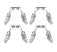 FRCOLOR 4 Pezzi Naselli per Occhiali da Vista in Silicone Trasparente, Cuscinetti Supporto Naso Morbidi Antiscivolo, Ricambi per Occhiali da Sole e Vista Adatti e Adulti
