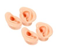 FRCOLOR 4 Pezzi Orecchio in Silicone per Pratica e Simulazione Orecchio Finto Morbido per Studio Anatomico e Esposizione di Gioielli Supporto per Piercing e Display di Orecchini