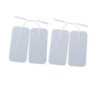 FRCOLOR 4 pezzi Pads Elettrodi Gel Riutilizzabili Adesivi Autoadesivi in Idrogel Conduttivo e Non per Elettrostimolatore Media Frequenza Alta Adesività e Comfort Stimolazione