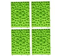 FRCOLOR 4 Pezzi Tappetino Per Agopuntura Solette Per Calzini Per Riflessologia Plantare Massaggio Piede Pediluvio e Punto Massaggiatori Per i Piedi Cuscinetti Per Piedi Green