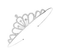 FRCOLOR 4 Pz di strass rituals the ritual balla donne princess Diademi decorazioni nuziali per cerimonia corone da principessa decoro fatto a mano oggetto diadema lega Silver