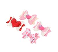 FRCOLOR 4 Pz Fermagli Per Di San Ingioiellato Fiocco Per Da Sposa Fiocco Rosso Per Coda Arco Per Accessori Pizzo Perni Tessuto Non Tessuto